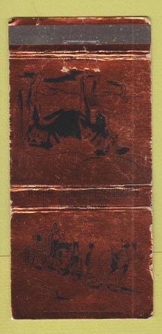 Matchbook Cover - Longhorn Ranch Moriarty NM WORN Route 66 30 Strike