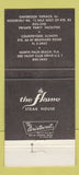 Matchbook Cover - Flame Steak House Countryside Oakbrook IL Palm Beach 30 Strike
