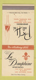 Matchbook Cover - La Dauphine Apartments San Antonio TX Bali Hai 30 Strike