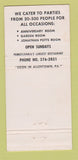 Matchbook Cover - Crystal Restaurant Reading PA 30 Strike