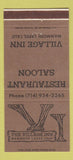 Matchbook Cover - The Village Inn Mammoth Lakes CA 30 Strike
