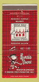 Matchbook Cover - Bonnie Doone Restaurant Provincetown MA 30 Strike
