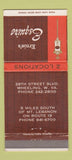 Matchbook Cover - Ernie's Esquire Wheeling WV restaurant 30 Strike