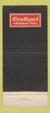Matchbook Cover Kolmer Marcus Glen Guard Clothes New York City 21 Strike Feature