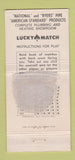 Matchbook Cover - Reichle Supply Heating Plumbing Saginaw MI WEAR 30 Strike