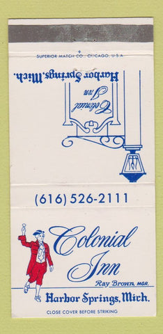 Matchbook Cover - Colonial Inn Harbor Springs MI WEAR 30 Strike