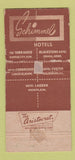 Matchbook Cover - Homestead Room Hotel Custer Galesburg IL WORN 30 Strike