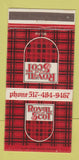 Matchbook Cover - Royal Scot Bowling Brunswick Lansing MI 30 Strike