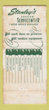 Matchbook Cover - Stanley's Dry Cleaning Shaker Heights OH WEAR 30 Strike
