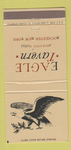 Matchbook Cover - Eagle Tavern Sheraton Hotel Rochester NY 30 Strike