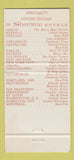 Matchbook Cover - Eagle Tavern Sheraton Hotel Rochester NY 30 Strike