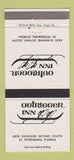Matchbook Cover - Outrigger Inn St Petersburg FL 30 Strike