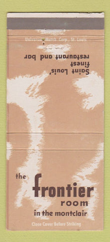 Matchbook Cover - Frontier Room Montclair Hotel St Louis MO WEAR 30 Strike