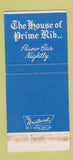 Matchbook Cover - Bob Henry's Round Table Santa Monica CA 30 Strike