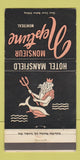 Matchbook Cover - Hotel Mansfield Montreal QC Monsieur Neptune 30 Strike