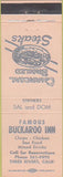 Matchbook Cover - Buckaroo Inn Three Rivers CA