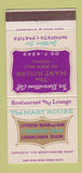 Matchbook Cover - Mart House Chicago IL CREASES 30 Strike