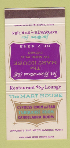 Matchbook Cover - Mart House Chicago IL CREASES 30 Strike