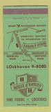 Matchbook Cover - House of Harvey Oakland CA restaurant WEAR 30 Strike