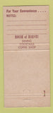 Matchbook Cover - House of Harvey Oakland CA restaurant WEAR 30 Strike