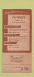 Matchbook Cover - Davey's Locker Prime Rib Eddie's Portland OR 30 Strike