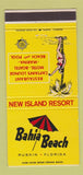 Matchbook Cover - Bahia Beach Resort Ruskin FL girlie 30 Strike