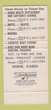 Matchbook Cover - Bahia Beach Resort Ruskin FL girlie 30 Strike