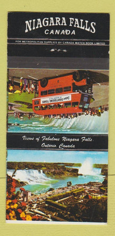 Matchbook Cover - Niagara Falls ON Tourism 30 Strike