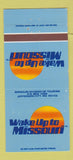 Matchbook Cover - Missouri Tourism Jefferson City MO #1 30 Strike