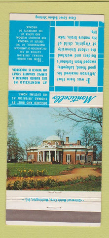 Matchbook Cover - Monticello Keller George Jewelry Charlottesville VA 30 Strike