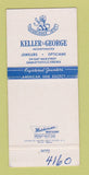 Matchbook Cover - Monticello Keller George Jewelry Charlottesville VA 30 Strike