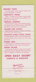 Matchbook Cover - Busch Gardens Tampa FL parrots  30 Strike