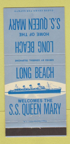 Matchbook Cover - SS Queen Mary Long Beach CA 30 Strike
