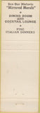 Matchbook Cover - El Dorado Hotel Sonoma CA yellow