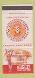 Matchbook Cover - Nugget Casino Sparks NV girlie 30 Strike