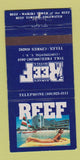 Matchbook Cover - Reef Hotels Waikiki Hawaii girlie WEAR 30 Strike