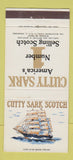 Matchbook Cover - Cutty Sark Scotch Whiskey 30 Strike