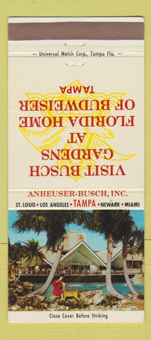 Matchbook Cover - Busch Gardens Tampa FL  30 Strike