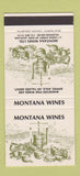 Matchbook Cover - Montana Wines Auckland New Zealand SAMPLE 30 Strike