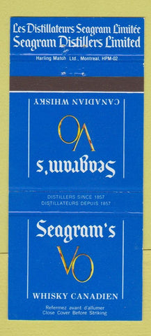 Matchbook Cover - Seagram's Canadian Whiskey VO 30 Strike