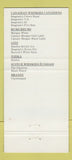 Matchbook Cover - Seagram's Canadian Whiskey VO 30 Strike