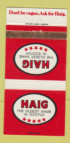 Matchbook Cover - Haig Scotch Whiskey Canada WEAR 30 Strike