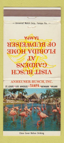 Matchbook Cover - Busch Gardens Tampa FL Flamingos WEAR 30 Strike