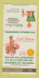 Matchbook Cover Holiday Inn Oklahoma City OK Route 66 Don Quixote WORN 30 Strike