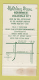 Matchbook Cover Holiday Inn Oklahoma City OK Route 66 Don Quixote WORN 30 Strike