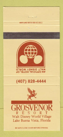 Matchbook Cover - Grosvenor Resort Walt Disney World FL 30 Strike