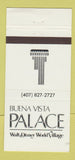 Matchbook Cover - Walt Disney World Village Buena Vista Palace FL 30 Strike