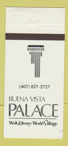 Matchbook Cover - Walt Disney World Village Buena Vista Palace FL 30 Strike