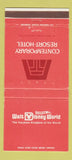 Matchbook Cover - Walt Disney World Contemporary Resort FL 30 Strike