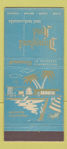 Matchbook Cover - Disneyland Hotel Anaheim CA  30 Stick